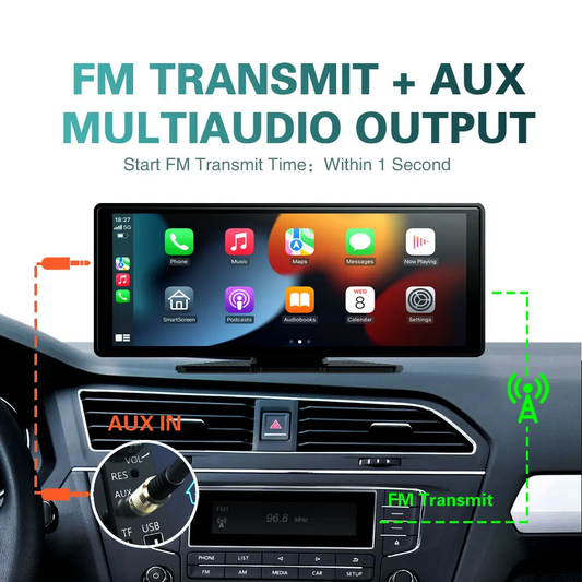 CarPlay sans fil et Android Auto voiture universel 10,26" avec WiFi, – Compatible Apple et Android.