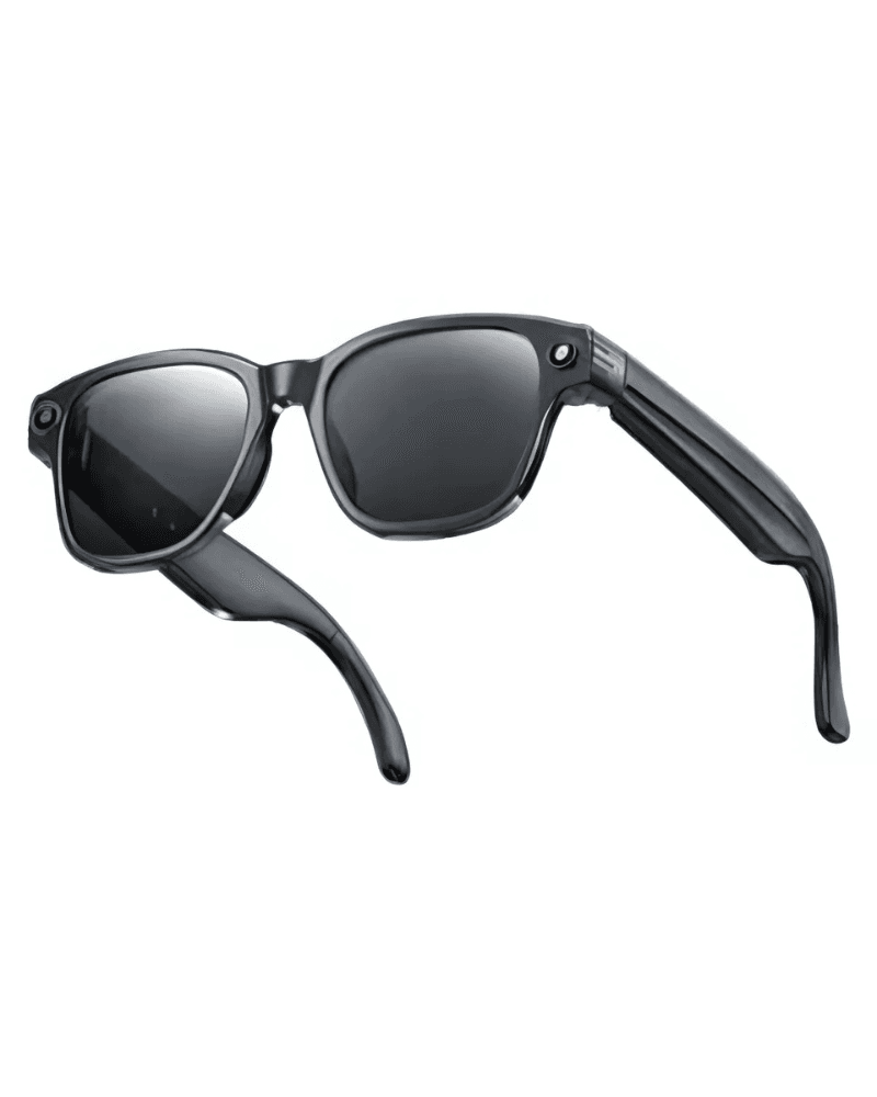 Lunettes connectées 4K IA | Caméra HD mains libres, Contrôle Vocal & Appels Bluetooth