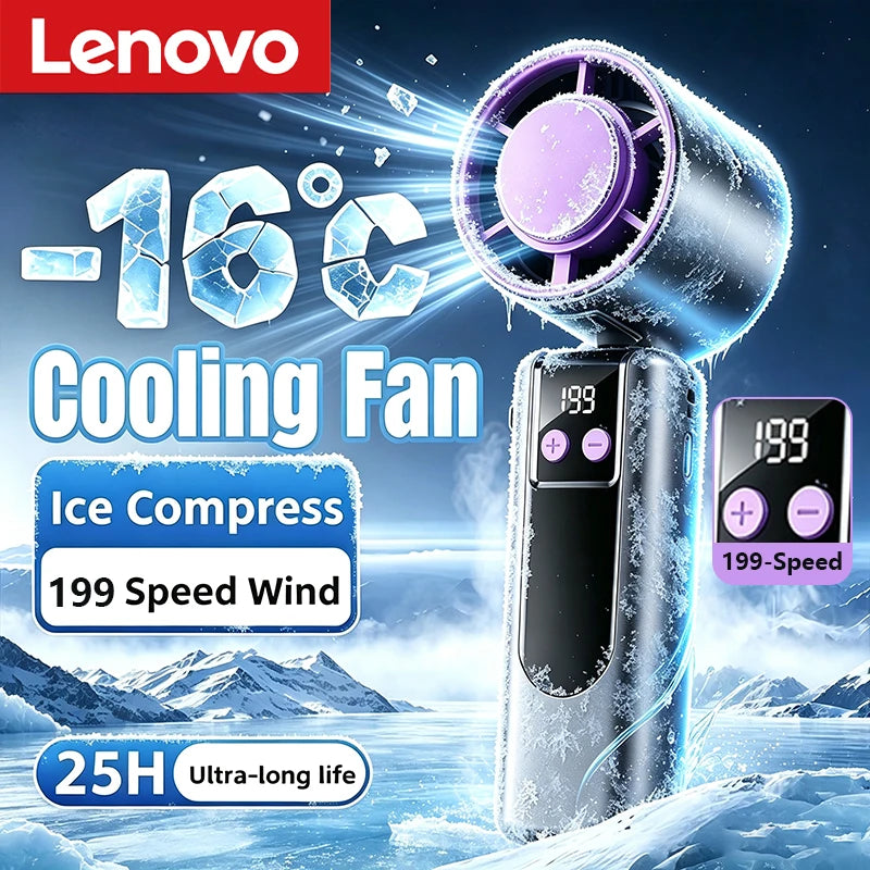 Climatiseur, mini ventilateurs a main, air frais. Lenovo veloriamarket