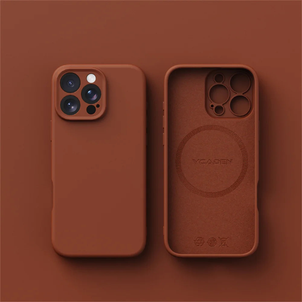 Luxury Liquid Silicone For Magsafe Case For iPhone 17 Air 16 Plus 15 14 13 12 Pro Max 17Pro Wireless Charging Skin Smooth Cover MainResell