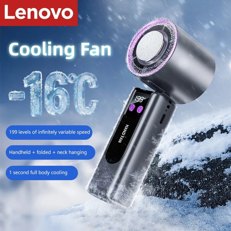 Climatiseur, mini ventilateurs a main, air frais. Lenovo veloriamarket