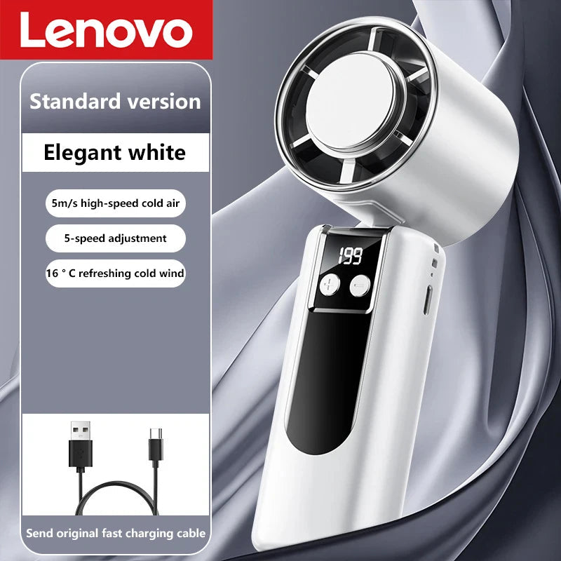 Climatiseur, mini ventilateurs a main, air frais. Lenovo veloriamarket