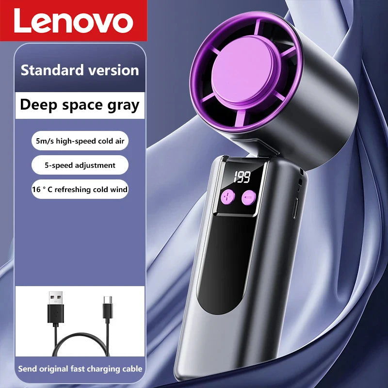 Climatiseur, mini ventilateurs a main, air frais. Lenovo veloriamarket
