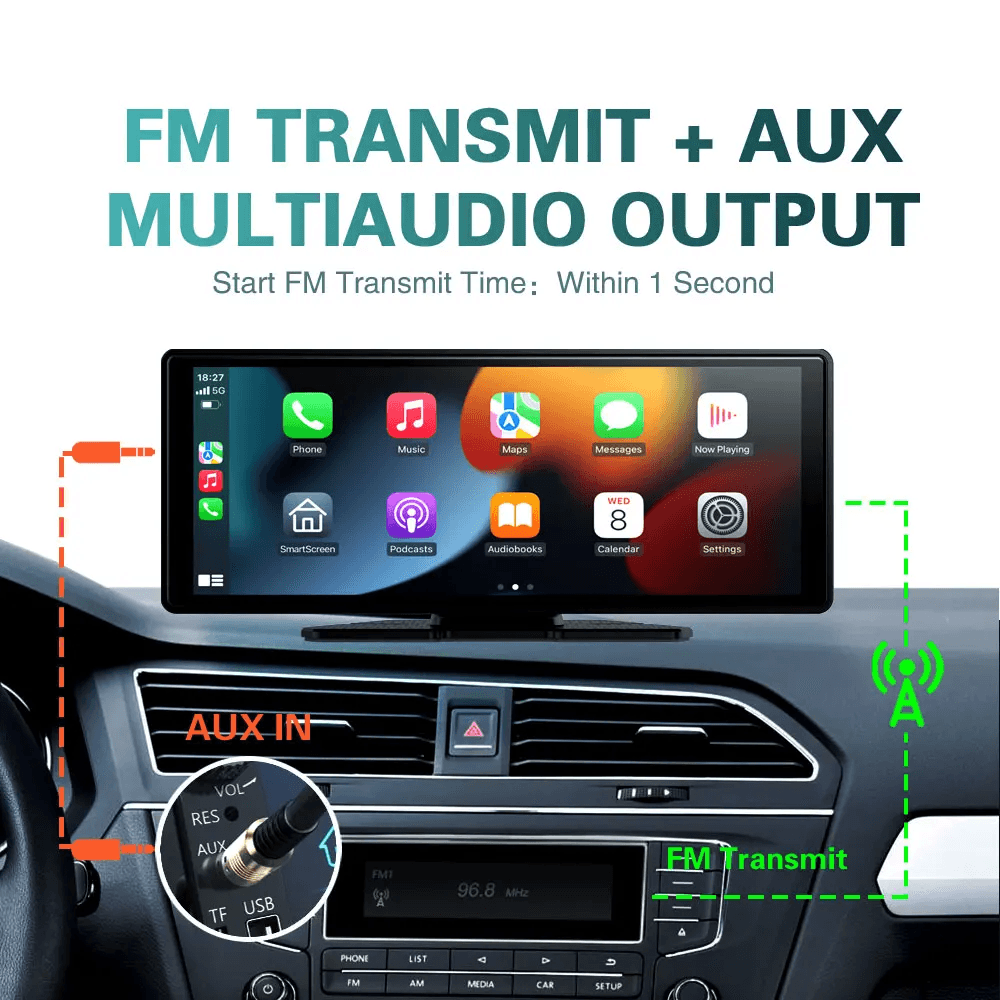CarPlay sans fil universel 10,26" avec WiFi,  – Compatible Apple et Android. bys-store-3195388-564952