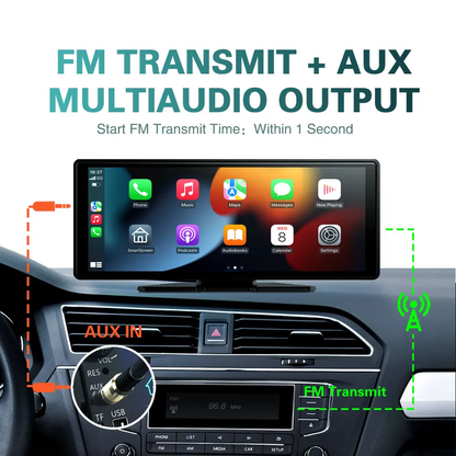 CarPlay sans fil et Android Auto voiture universel 10,26" avec WiFi,  – Compatible Apple et Android.